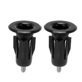 1 Pairs Bike Handlebar Bar End Plugs, Adjustable Aluminum Alloy Handlebar Bar End Hat for 15‑23.5mm Road Bike BMX Bicycle Handlebars(Black)