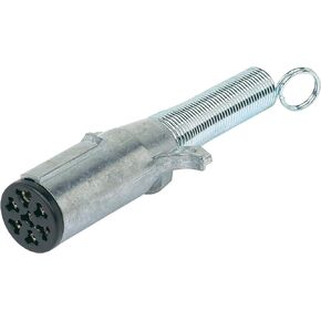 Hopkins Towing Solutions 52027 7 Way Pin Type Trailer End Connector with Cable Protector
