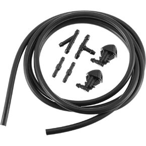 ACROPIX Car Windshield Washer Nozzle Wiper Spray Jet Fluid Hose Fit for Toyota Sienna 2004-2010 85381-AE020 - Pack of 7 Black