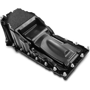 A-Premium Engine Oil Pan Sump with Drain Plug Compatible with Dodge Durango 2011-2015, Jeep Grand Cherokee 2011-2018, 5.7L HEMI Engine