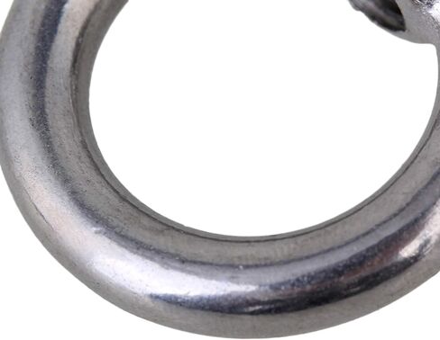 CNBTR Japanese Style Silver M8 304 Stainless Steel Ring Shape Lifting Eye Nut Set of 5 in Kuwait