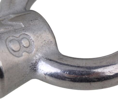 CNBTR Japanese Style Silver M8 304 Stainless Steel Ring Shape Lifting Eye Nut Set of 5 in Kuwait