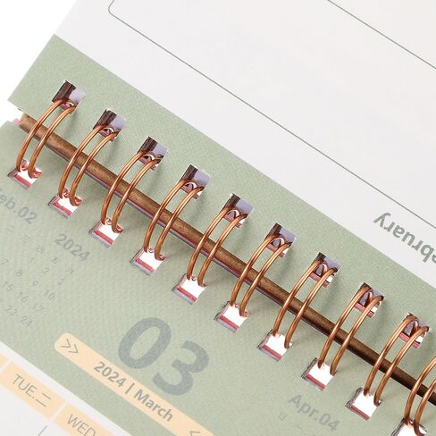 STOBOK 2024 Desk Calendar Stand Up Desktop Year Calendar Organizer Flip Daily Scheduler Monthly Pages Easel Calendar (white) in Saudi Arabia