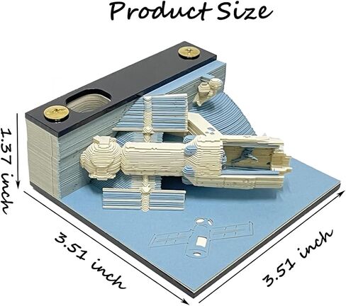 3D Creative Time Piece Calendar 2024 Desk Calendar,I LOVE YOU Tear-Away Notepad,Paper Carving Art Craft Gift for Valentine's Day and Christmas in Saudi Arabia