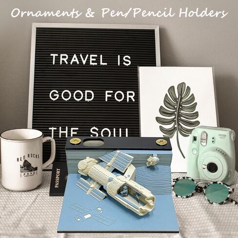 3D Creative Time Piece Calendar 2024 Desk Calendar,I LOVE YOU Tear-Away Notepad,Paper Carving Art Craft Gift for Valentine's Day and Christmas in Saudi Arabia