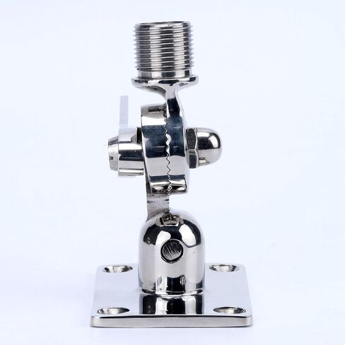 Amarine Made Marine VHF Antenna Adjustable Base Mount for Boats -Stainless Steel in Saudi Arabia