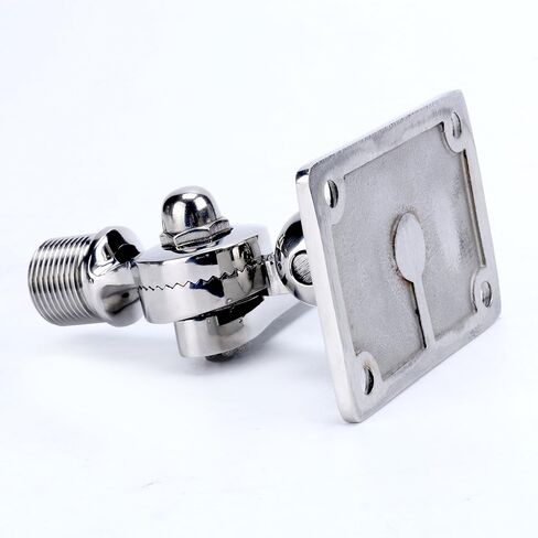 Amarine Made Marine VHF Antenna Adjustable Base Mount for Boats -Stainless Steel in Saudi Arabia