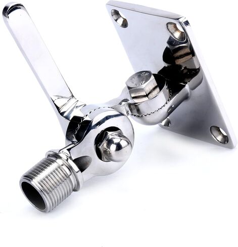 Amarine Made Marine VHF Antenna Adjustable Base Mount for Boats -Stainless Steel in Saudi Arabia