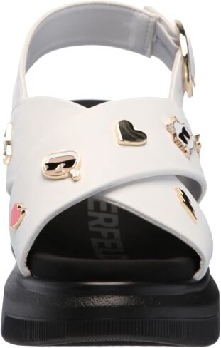 Karl Lagerfeld Paris Women's Tilda-Criss Cross Flat Sandal Platform in Saudi Arabia