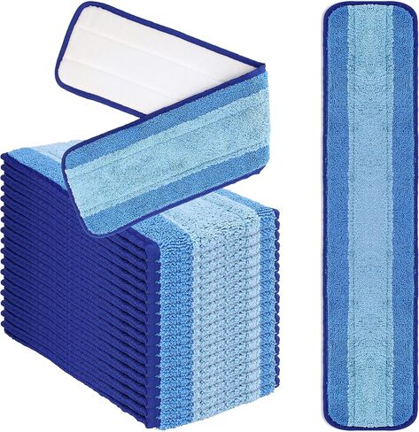 LTWHOME 24 Inch Microfiber Commercial Mop Refill Pads for Wet or Dry Floor Cleaning (Pack of 18) in Saudi Arabia