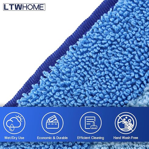 LTWHOME 24 Inch Microfiber Commercial Mop Refill Pads for Wet or Dry Floor Cleaning (Pack of 18) in Saudi Arabia