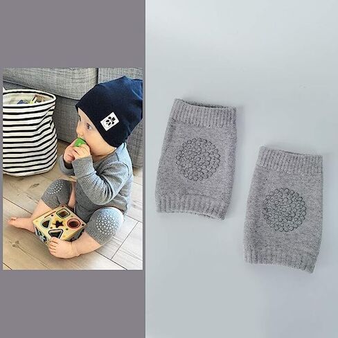 وسادات ركبة للأطفال، 5 أزواج من وسادات الركبة للأطفال الصغار، وسادات ركبة مضادة للانزلاق، واقي أمان للزحف، تعلم الجوارب، للأطفال الرضع، 0-2 سنة in Kuwait