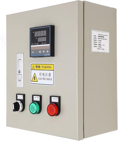 صندوق التحكم في درجة الحرارة PID، جهاز التحكم في درجة الحرارة PID، مؤشر العداد الذكي، صندوق ترموستات PID الرقمي M6 بوصة، خيط K، أفران الحمل الحراري in Kuwait