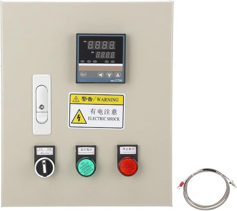 صندوق التحكم في درجة الحرارة PID، جهاز التحكم في درجة الحرارة PID، مؤشر العداد الذكي، صندوق ترموستات PID الرقمي M6 بوصة، خيط K، أفران الحمل الحراري in Kuwait