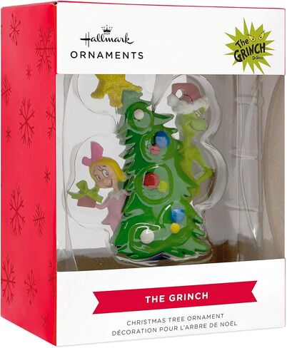 Hallmark Dr. Seuss's How The Grinch Stole Christmas! Grinch with Cindy Lou Who Christmas Ornament in Saudi Arabia