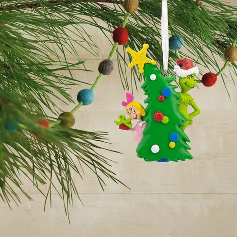 Hallmark Dr. Seuss's How The Grinch Stole Christmas! Grinch with Cindy Lou Who Christmas Ornament in Saudi Arabia