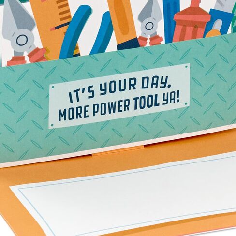 Hallmark Fathers Day Funny Pop Up Card (Power Tools) in Saudi Arabia