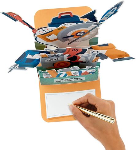 Hallmark Fathers Day Funny Pop Up Card (Power Tools) in Saudi Arabia