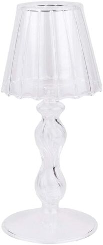 Garneck Glass Tea Light Candle Holder Clear Crystal Table Lamp Shaped Votive Candle Holders Valentines Day Wedding Table Centerpiece (Twisting Pattern) in Saudi Arabia