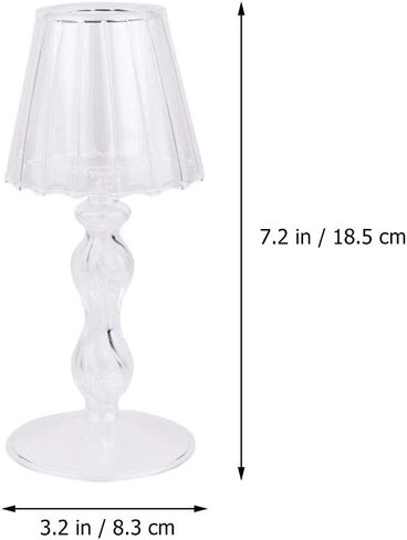 Garneck Glass Tea Light Candle Holder Clear Crystal Table Lamp Shaped Votive Candle Holders Valentines Day Wedding Table Centerpiece (Twisting Pattern) in Saudi Arabia