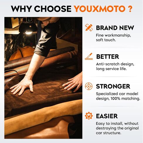Youxmoto غطاء وحدة التحكم المركزية 11-18 مناسب لشاحن دودج/مناسب لكرايسلر 300 2011 2012 2013 2014 2015 2016 2017 2018؛ غطاء مسند ذراع من جلد البولي يوريثان الأسود؛ يصلح ل 1VT06DX9AA 6LC27DX9AA in Saudi Arabia