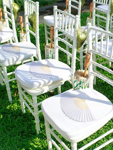 Cosweet 60 Set Wedding Hand Fans with Thank You Tags & Organza Bags, White Paper Fans Bulk Bamboo Decorative Folding Fans for Wedding Guests Party Favors Bridal Shower Church Decoation in Kuwait