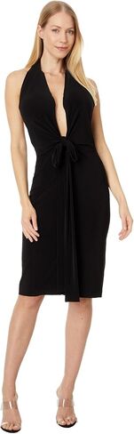 Norma Kamali Women's Tie Front Halter Dress to Knee in Saudi Arabia