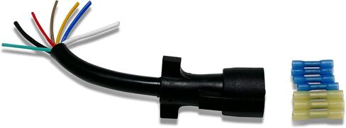 7-Way RV Standard- Trailer Side - Plug Replacement - 9 inch Length w/connectors in Saudi Arabia