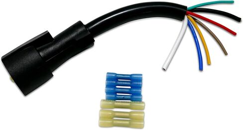 7-Way RV Standard- Trailer Side - Plug Replacement - 9 inch Length w/connectors in Saudi Arabia