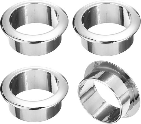 uxcell 4Pcs Cable Hole Cover, 1-3/8 inch(35mm) ABS Office Desk Cable Wire Cord Grommet Cable Cord Organizer for Office Desktop Wire, Silver in Saudi Arabia