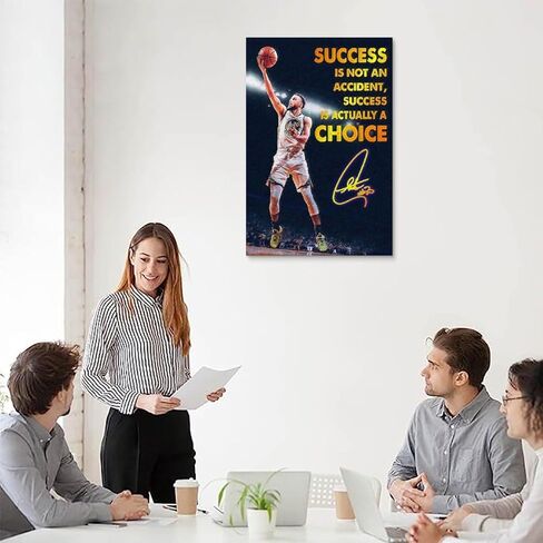 Stephen Curry Inspirational Success Canvas Poster Canvas Art Poster And Wall Art Picture Print Modern Family Bedroom Decor Office Posters. Painting - Single 2-3-Unframe-style, 12x18inch(30x45cm) in Saudi Arabia