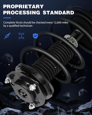 ECCPP 2pcs Front Pair Complete Strut Assembly Shock Absorber for 2008-2013 for Toyota Highlander shocks (Front Pair) in Saudi Arabia