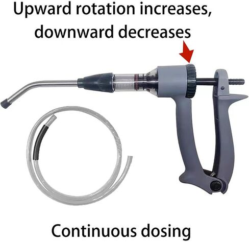 GuanjiapoGoat Feeders Continuous syringe Injector Dispenser 100 ml Syringe Suitable for Cows, Sheep, Pigs,Horse , Dogs and Cats, in Saudi Arabia
