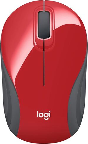 Logitech Wireless Mini Mouse M187 Ultra Portable, 1000 DPI Optical Tracking, 3-Buttons, PC/Mac/Laptop, Compatible with Most Windows and Mac - Black/White (Renewed) in Saudi Arabia