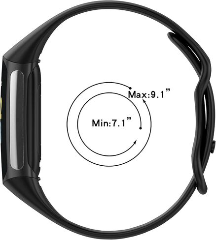 8 قطع من الأربطة البديلة لـ Fitbit Charge 5/Charge 6 مع واقي شاشة مجاني، وأشرطة رياضية من السيليكون الناعم/سوار معصم متوافق مع Fitbit Charge 5/Charge 6 للرجال والنساء (صغير/كبير) in Kuwait