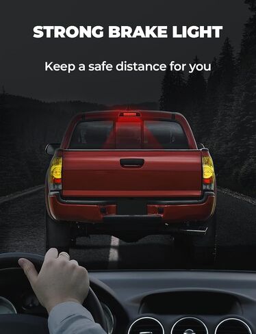 ISSYAUTO Third Brake Light Compatible with 1995-2015 Tacoma, LED 3rd Brake Light Waterproof Smoked High Mount Stop Light in Saudi Arabia