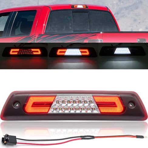 NJSBYL F150 LED 3rd Brake Light for 2009 2010 2011 2012 2013 2014 Ford F150 SVT Raptor Red Lens Third High Mount Stop Brake Lamps White LED Rear Cab Center Roof Cargo Lights with Seal Foam Gaskets in Saudi Arabia
