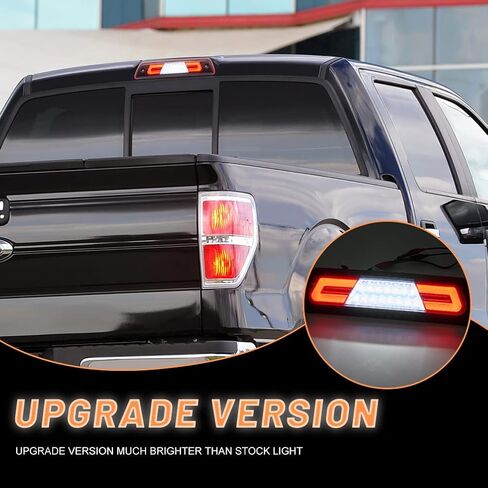 NJSBYL F150 LED 3rd Brake Light for 2009 2010 2011 2012 2013 2014 Ford F150 SVT Raptor Red Lens Third High Mount Stop Brake Lamps White LED Rear Cab Center Roof Cargo Lights with Seal Foam Gaskets in Saudi Arabia