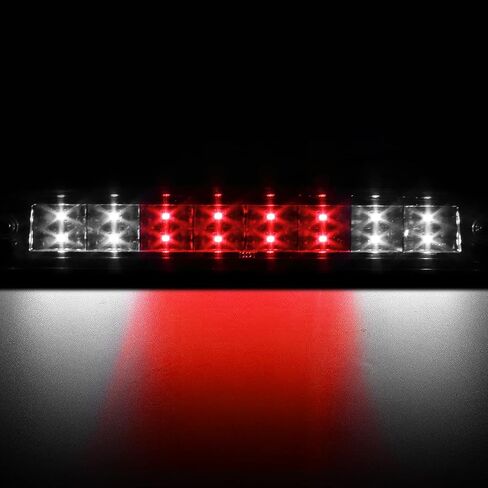 High Mount 3rd Stop Light Assemblies,Compatible with 1999-2016 Ford Super Duty/Ranger/Mazda B-Series Third Center Cargo Reverse Rear LED Brake Light Bar Taillight Two Rows (Red) in Saudi Arabia