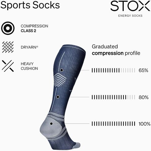 STOX Energy Socks - Sports Socks for Women - Premium Compression Socks - Prevent Injuries & Muscle Pain - Faster Recovery in Saudi Arabia