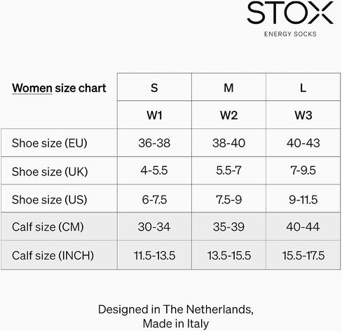 STOX Energy Socks - Sports Socks for Women - Premium Compression Socks - Prevent Injuries & Muscle Pain - Faster Recovery in Saudi Arabia
