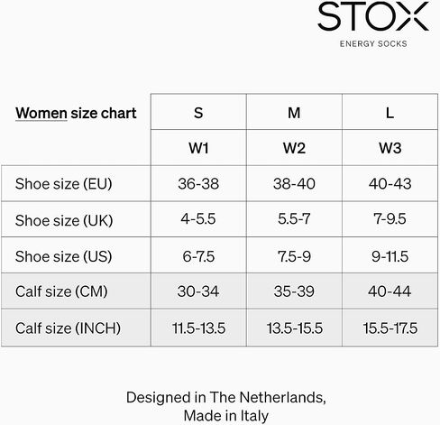 STOX Energy Socks - Sports Socks for Women - Premium Compression Socks - Prevent Injuries & Muscle Pain - Faster Recovery in Saudi Arabia