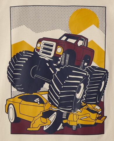 The Children's Place Boys' Vehicles Short Sleeve Graphic T-Shirts,multipacks in Saudi Arabia