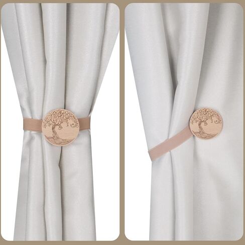 OCIOLI 2 Pack Magnetic Curtain Tiebacks, Cactus Curtain Holdbacks Curtain Tiebacks Curtain Ties Magnetic Tie Backs Curtain Pull Backs Curtain Holders Curtain Tie Backs for Curtains in Saudi Arabia