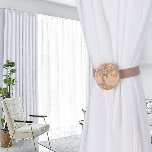 OCIOLI 2 Pack Magnetic Curtain Tiebacks, Cactus Curtain Holdbacks Curtain Tiebacks Curtain Ties Magnetic Tie Backs Curtain Pull Backs Curtain Holders Curtain Tie Backs for Curtains in Saudi Arabia
