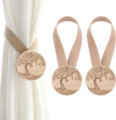 OCIOLI 2 Pack Magnetic Curtain Tiebacks, Cactus Curtain Holdbacks Curtain Tiebacks Curtain Ties Magnetic Tie Backs Curtain Pull Backs Curtain Holders Curtain Tie Backs for Curtains in Saudi Arabia