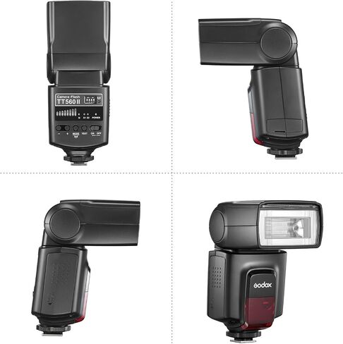 GODOX TT560II Universal On-Camera Flash GN38 Standard Hot Shoe 2.4G Wireless Trigger with Trigger Transmitter Compatible with Canon Sony Nikon Panasonic Olympus Pentax and Other DSLR Cameras in Saudi Arabia