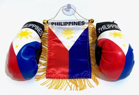 مجموعة قفازات العلم والملاكمة الفلبينية - إكسسوارات السيارة، المنزل، الجدار، الباب، تزيين النوافذ - هدايا فلبينية in Kuwait