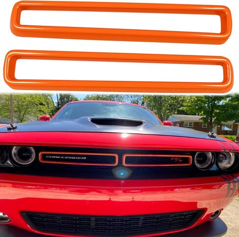 ملحقات خارجية لشبكة الشواية الأمامية تناسب دودج تشالنجر 2015-2024، قطعتين (أزرق) in Kuwait