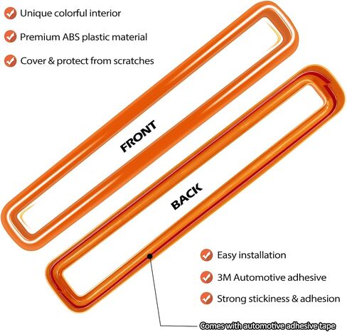 ملحقات خارجية لشبكة الشواية الأمامية تناسب دودج تشالنجر 2015-2024، قطعتين (أزرق) in Kuwait